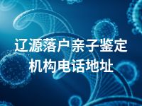 辽源落户亲子鉴定机构电话地址