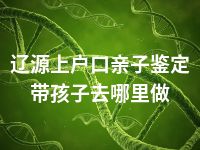 辽源上户口亲子鉴定带孩子去哪里做