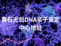 黄石无创DNA亲子鉴定中心地址