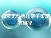 德宏无创胎儿亲子鉴定在哪里
