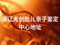 通辽无创胎儿亲子鉴定中心地址