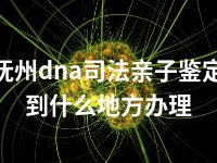 抚州dna司法亲子鉴定到什么地方办理