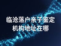 临沧落户亲子鉴定机构地址在哪