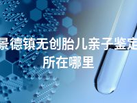 景德镇无创胎儿亲子鉴定所在哪里