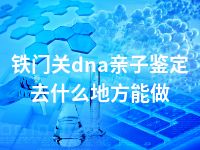 铁门关dna亲子鉴定去什么地方能做
