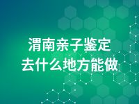 渭南亲子鉴定去什么地方能做