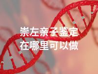 崇左亲子鉴定在哪里可以做