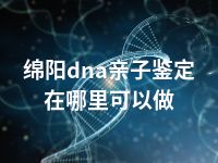 绵阳dna亲子鉴定在哪里可以做