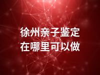徐州亲子鉴定在哪里可以做