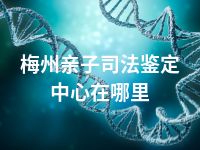梅州亲子司法鉴定中心在哪里