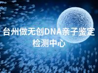 台州做无创DNA亲子鉴定检测中心