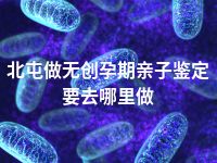 北屯做无创孕期亲子鉴定要去哪里做