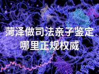 菏泽做司法亲子鉴定哪里正规权威