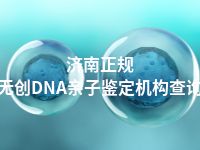 济南正规无创DNA亲子鉴定机构查询