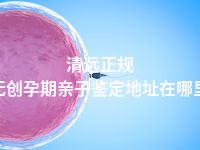 清远正规无创孕期亲子鉴定地址在哪里