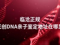 临沧正规无创DNA亲子鉴定地址在哪里