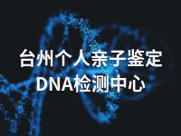 台州个人亲子鉴定DNA检测中心