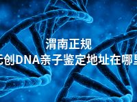 渭南正规无创DNA亲子鉴定地址在哪里