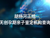胡杨河正规无创孕期亲子鉴定机构查询