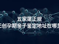五家渠正规无创孕期亲子鉴定地址在哪里