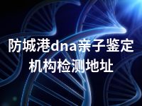 防城港dna亲子鉴定机构检测地址