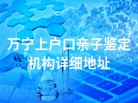 万宁上户口亲子鉴定机构详细地址