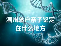潮州落户亲子鉴定在什么地方