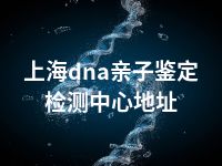 上海dna亲子鉴定检测中心地址