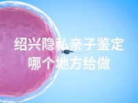 绍兴隐私亲子鉴定哪个地方给做