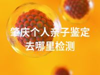 肇庆个人亲子鉴定去哪里检测