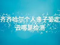 齐齐哈尔个人亲子鉴定去哪里检测