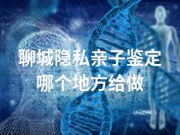 聊城隐私亲子鉴定哪个地方给做