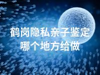鹤岗隐私亲子鉴定哪个地方给做