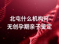 北屯什么机构可无创孕期亲子鉴定
