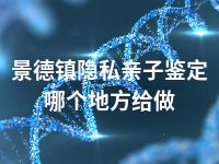 景德镇隐私亲子鉴定哪个地方给做
