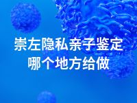 崇左隐私亲子鉴定哪个地方给做