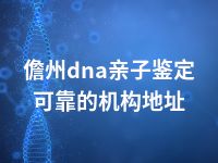儋州dna亲子鉴定可靠的机构地址