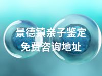 景德镇亲子鉴定免费咨询地址