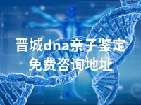 晋城dna亲子鉴定免费咨询地址
