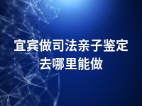 宜宾做司法亲子鉴定去哪里能做