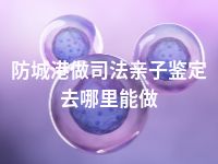 防城港做司法亲子鉴定去哪里能做