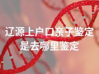 辽源上户口亲子鉴定是去哪里鉴定