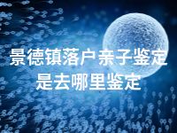 景德镇落户亲子鉴定是去哪里鉴定