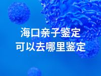 海口亲子鉴定可以去哪里鉴定
