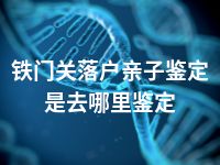 铁门关落户亲子鉴定是去哪里鉴定