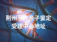 荆州落户亲子鉴定受理中心地址