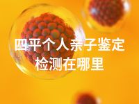四平个人亲子鉴定检测在哪里