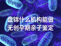 盘锦什么机构能做无创孕期亲子鉴定