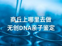 商丘上哪里去做无创DNA亲子鉴定