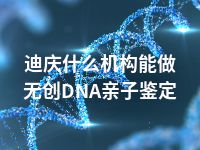 迪庆什么机构能做无创DNA亲子鉴定